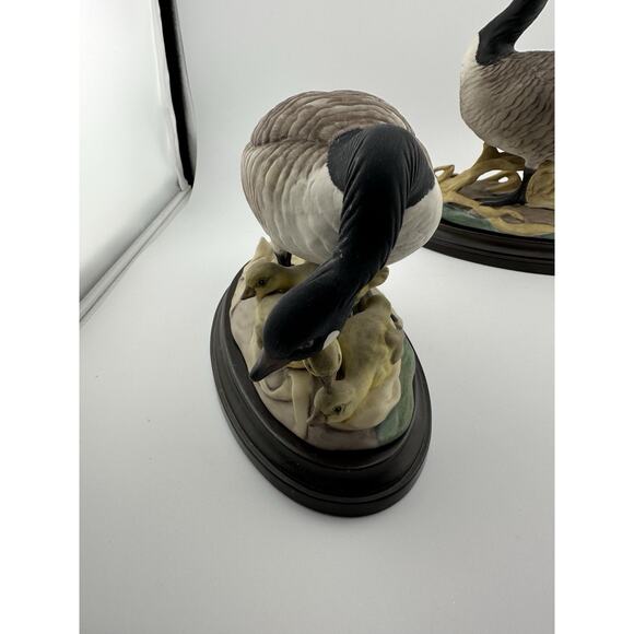 BOEHM Canadian Geese Porcelain Figurines Set of Two w/ Stands 1953 #408N #408 - Picture 6 of 14